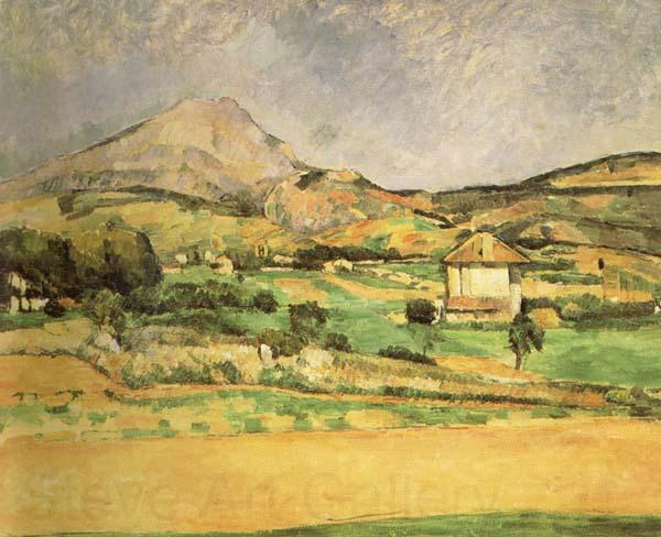 Paul Cezanne La Montagne Sainte-Victoire vue du chemin de Valcros Norge oil painting art